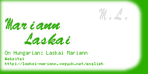 mariann laskai business card